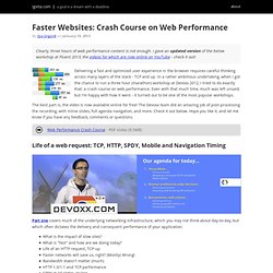 Faster Websites: Crash Course on Web Performance