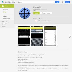 FasterFix - Aplicativos para Android no Google Play
