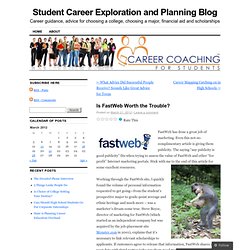 Student Career Exploration and Planning Blog