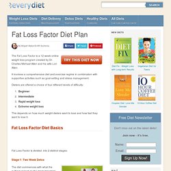 Fat Loss Factor Diet Plan