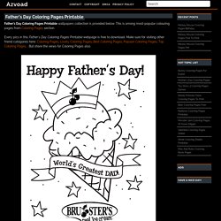 Father’s Day Coloring Pages Printable