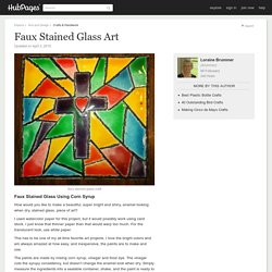 Faux Stained Glass Art