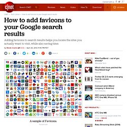 How to add favicons to your Google search results