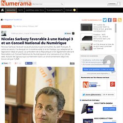 Nicolas Sarkozy favorable à une Hadopi 3 et un Conseil National du Numérique
