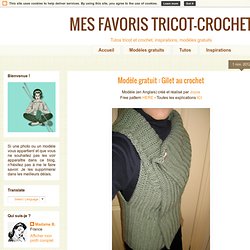MES FAVORIS TRICOT-CROCHET: Modèle gratuit : Gilet au crochet