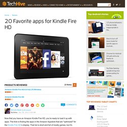 20 Favorite apps for Kindle Fire HD