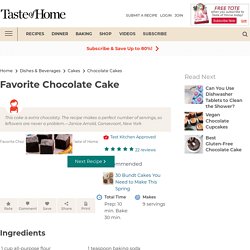 Favorite Chocolate Cake Recipe: How to Make It