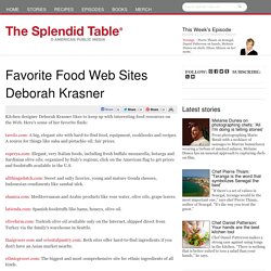 Favorite Food Web Sites Deborah Krasner