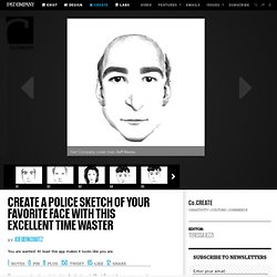 Create A Police Sketch Of Your Favorite Face With This Excellent Time Waster