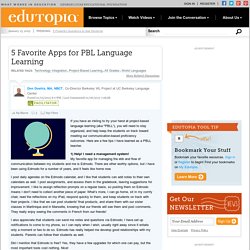 5 Favorite Apps for PBL Language Learning