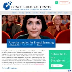 Favorite movies for French learning - French Cultural Center