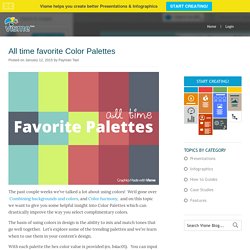 All time favorite Color Palettes to improve design