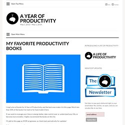 My favorite productivity books