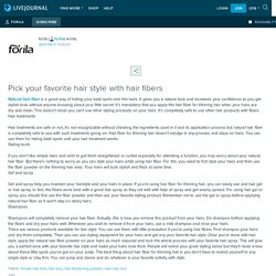 Pick your favorite hair style with hair fibers: forila