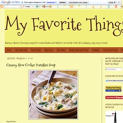 Creamy Slow Cooker Tortellini Soup