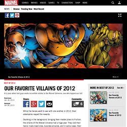 Our Favorite Villains of 2012