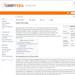 FAZIT-STIFTUNG – Lobbypedia