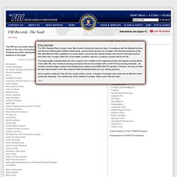 FBI docs déclassifiés Index