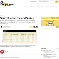 FBI Admits Sandy Hook Hoax?