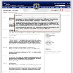 FBI - Unexplained Phenomenon