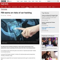 FBI warns on risks of car hacking