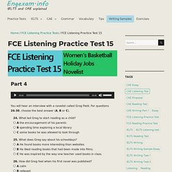 FCE Listening Practice Test 15