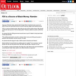 FDI is a Source of Black Money: Ramdev