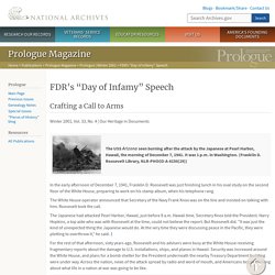 FDR’s “Day of Infamy” Speech (National Archives)
