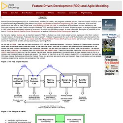 Feature Driven Development (FDD) and Agile Modeling