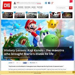 History Lesson: Koji Kondo - the maestro who brought Mario's music to life - CVG US