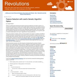 Feature Selection with caret's Genetic Algorithm Option