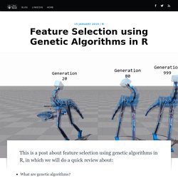 Feature Selection using Genetic Algorithms in R