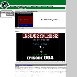 Feature: 004 -FM Synthesis : Part 1 @ SonicState.com