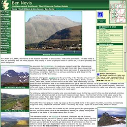 Ben Nevis Feature Page on Undiscovered Scotland