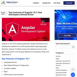 Top Features of Angular 10.1 that Developers Should Know