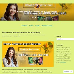 Features of Norton Antivirus Security Setup – Norton Antivirus Support: +1-800-589-0948