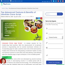 Features & Benefits of UberEats Clone Script