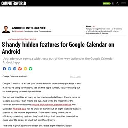 8 handy hidden features for Google Calendar on Android