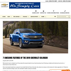 7 Awesome Features of the 2019 Chevrolet Colorado