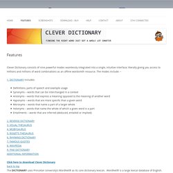 CLEVER DICTIONARY