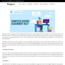 List of features of Computer Science Assignment Help