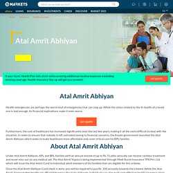 Atal Amrit Yojana– Features, Coverage & Eligibility