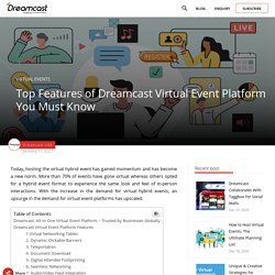 Top Features of Dreamcast Virtual Event Platform You Must Know