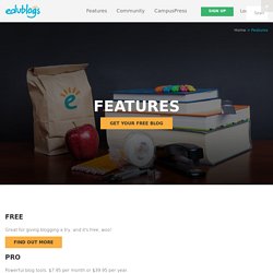 Features – Edublogs – free blogs for education