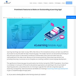 Prominent Features to Make an Outstanding eLearning App!