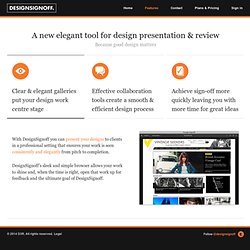 Features - An elegant tool for design presentation & review- Design Signoff