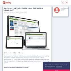 Features to Expect in the Best Real Estate Software - Mamby