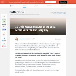 30 Little-Known Features of Facebook, Twitter, and More