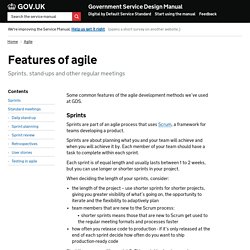 Features of agile — Government Service Design Manual