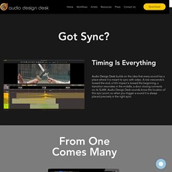 Features - Instantly Sync Sound to Video - Audio Design Desk